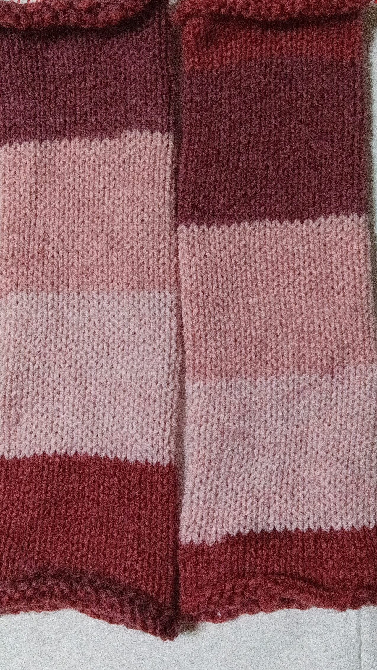 ユザワヤのカラフルクリーン　作品例　レッグウォーマー編み図