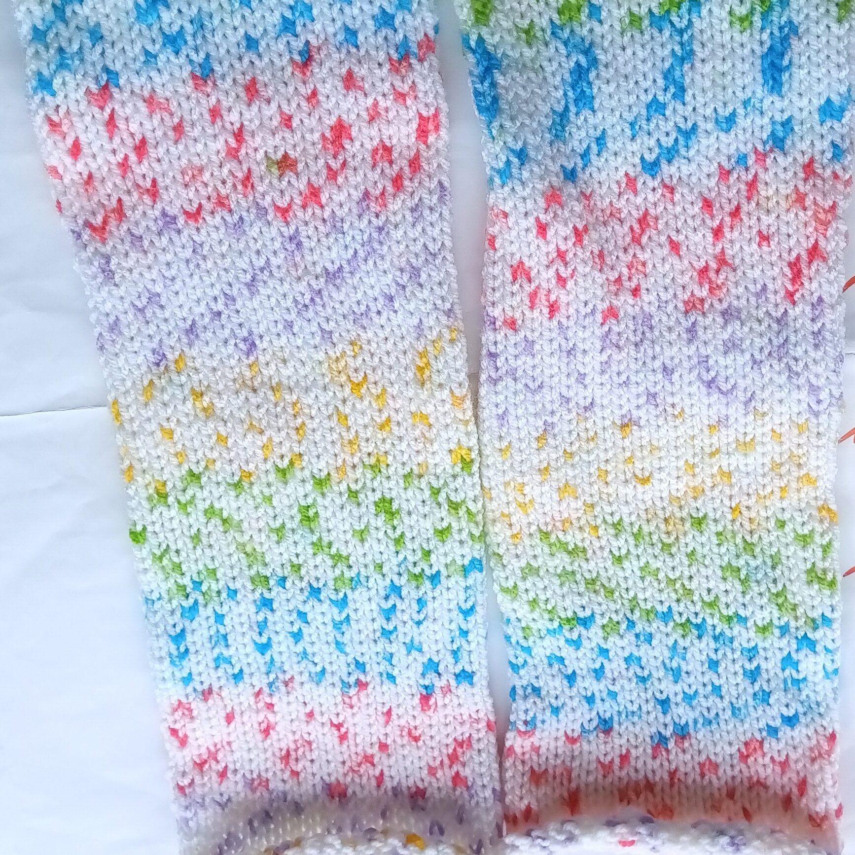 ソックヤーンレッグウォーマー編み図