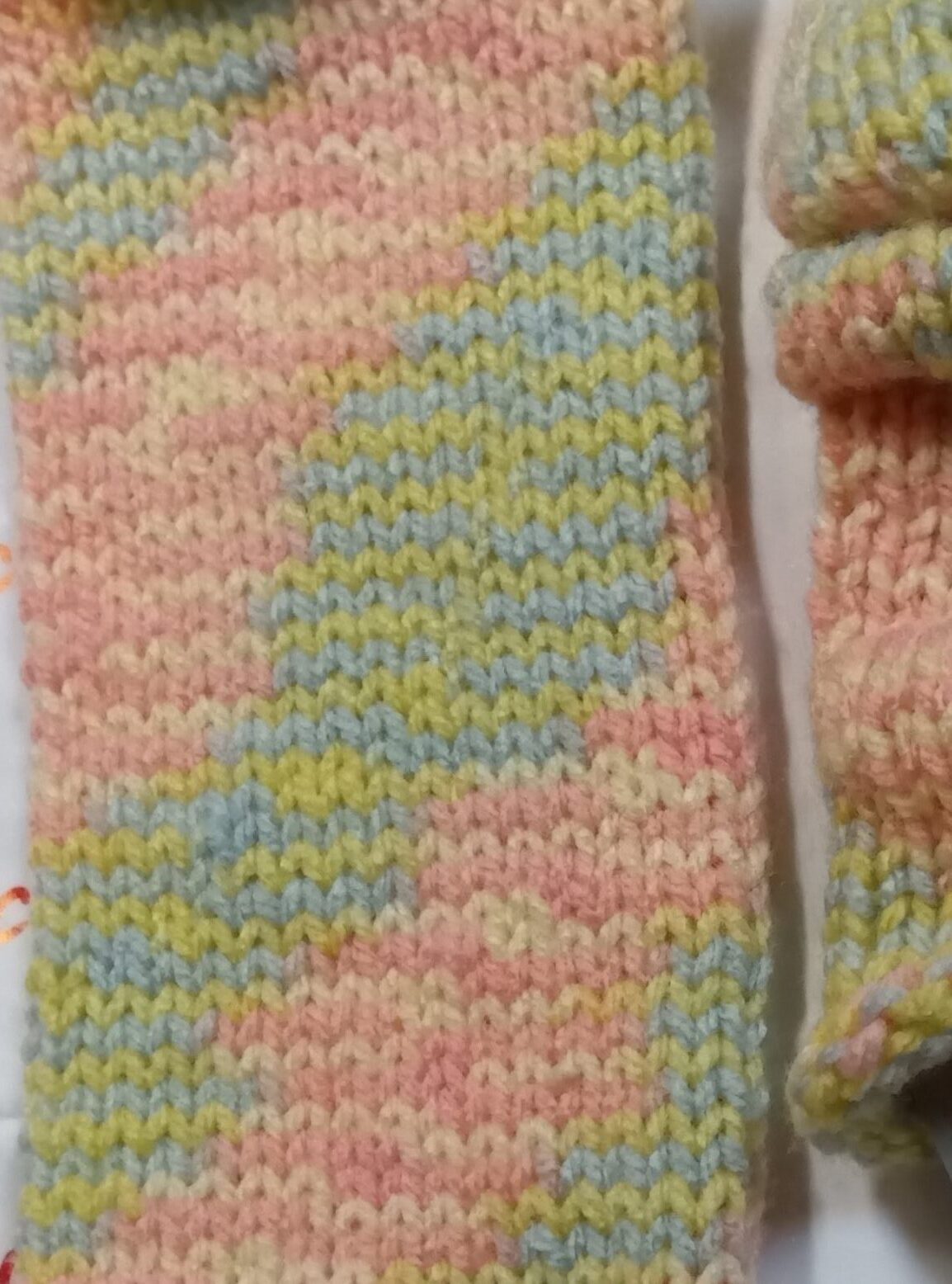 セリアの毛糸でレッグウォーマー編み図