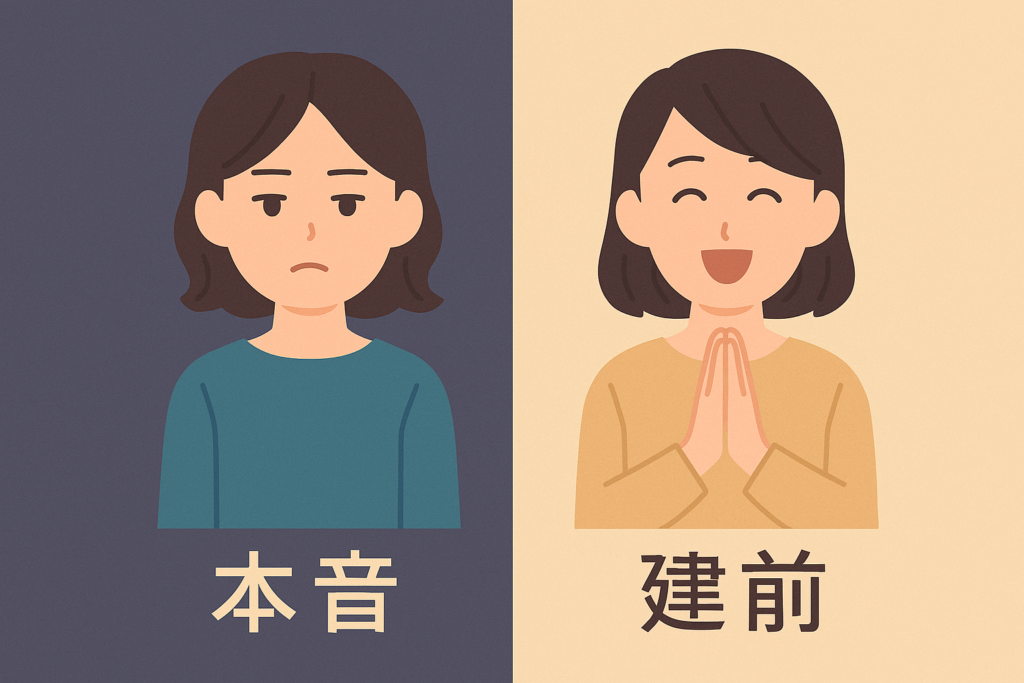 Ý định thật/Suy nghĩ thật 本音